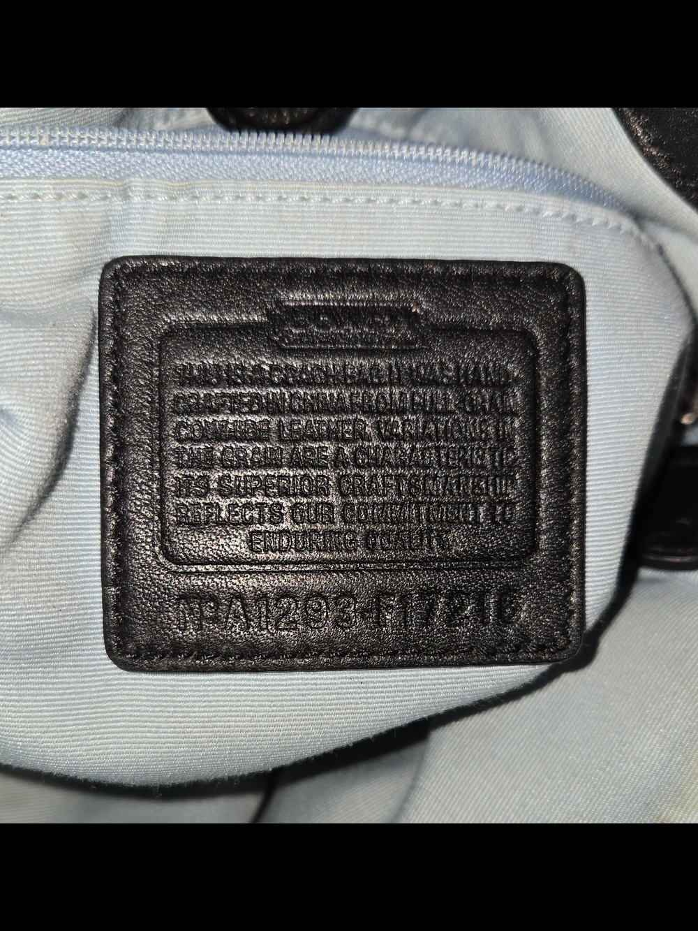 Coach Soho North/South Black Leather Shoulder Bag - Picture 13 of 16